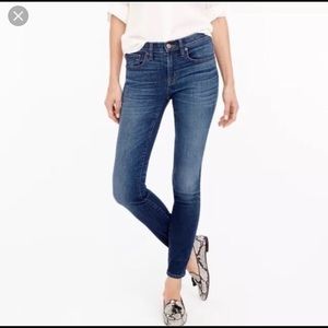 J. Crew Factory 8” rise skinny jeans medium wash